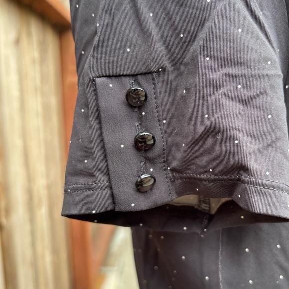 MaxMara Black Wrap polka dot Dress - size L - Picture 4 of 9